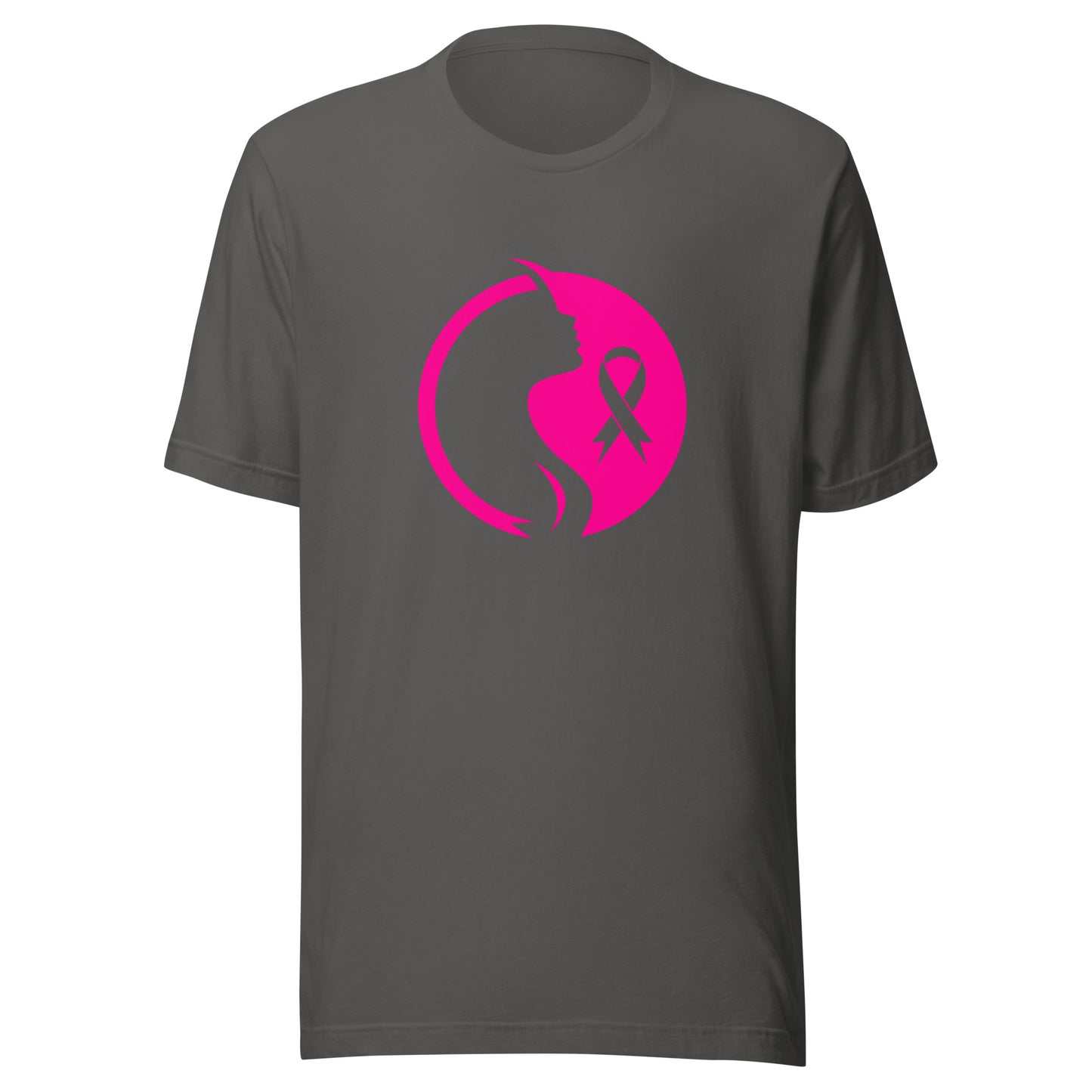 Breast cancer silhouette Unisex t-shirt