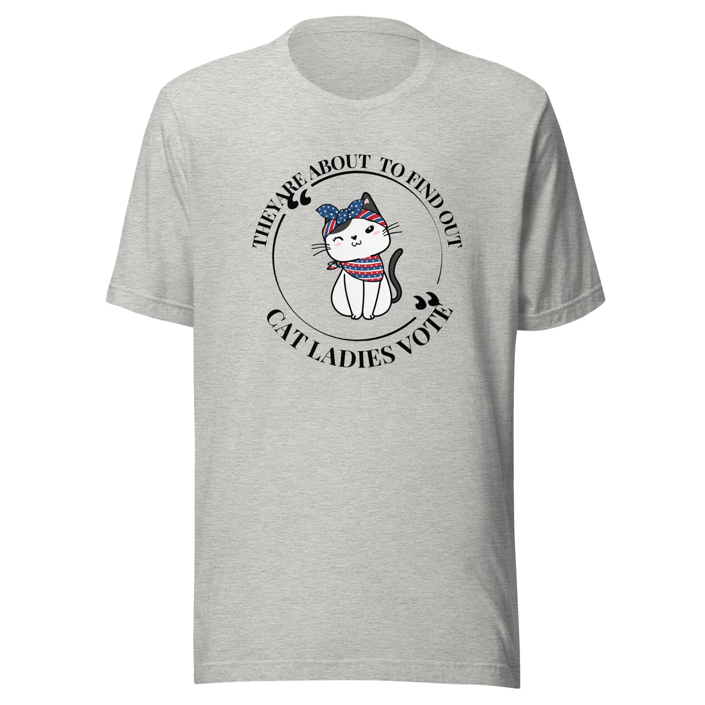 Cat ladies vote Unisex t-shirt