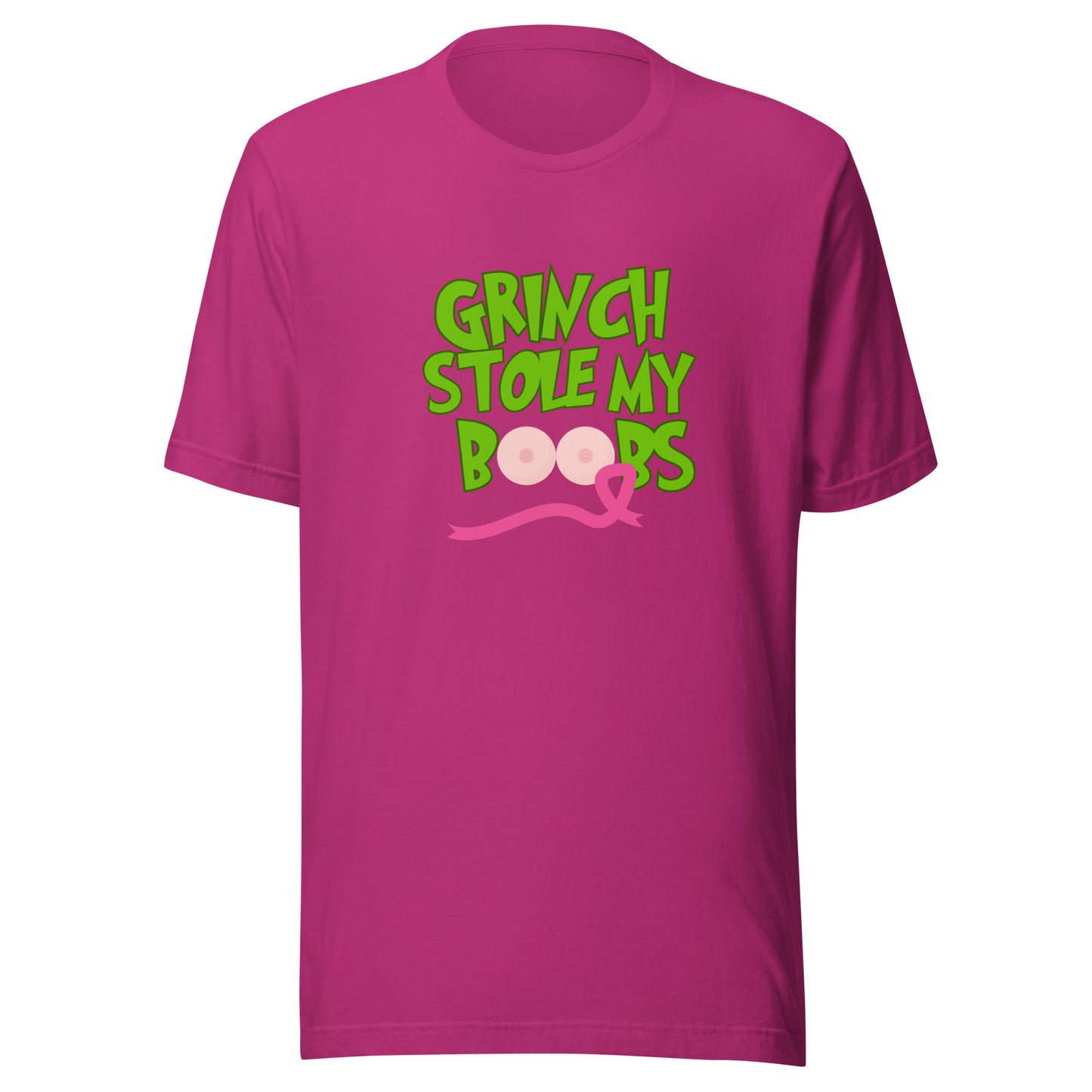 Grinch stole my boobs Unisex t-shirt