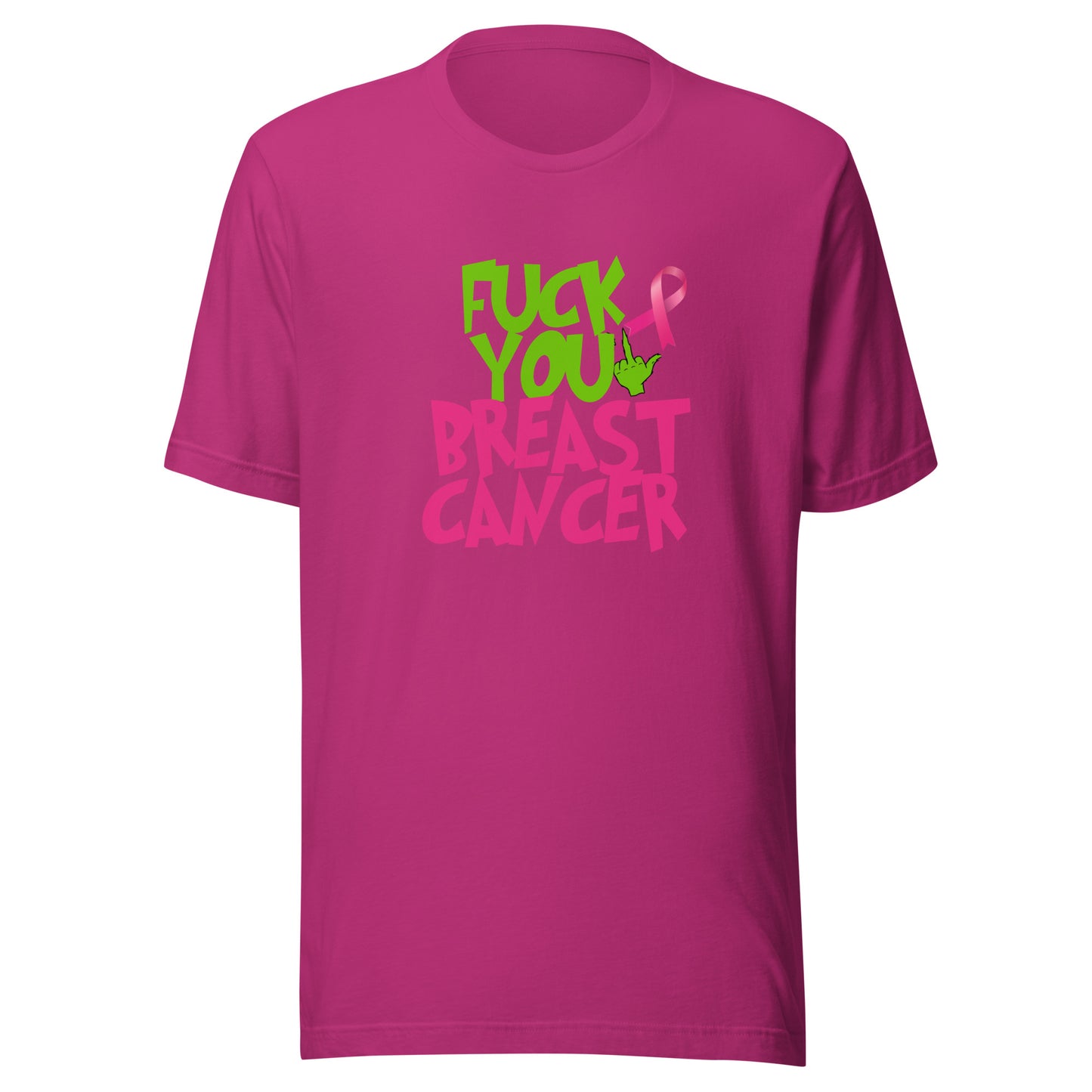 Grinch fu breast cancer Unisex t-shirt