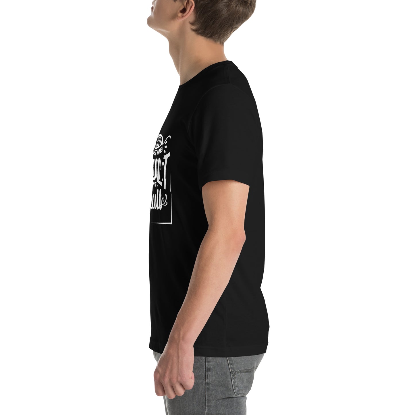 Who let me Unisex t-shirt