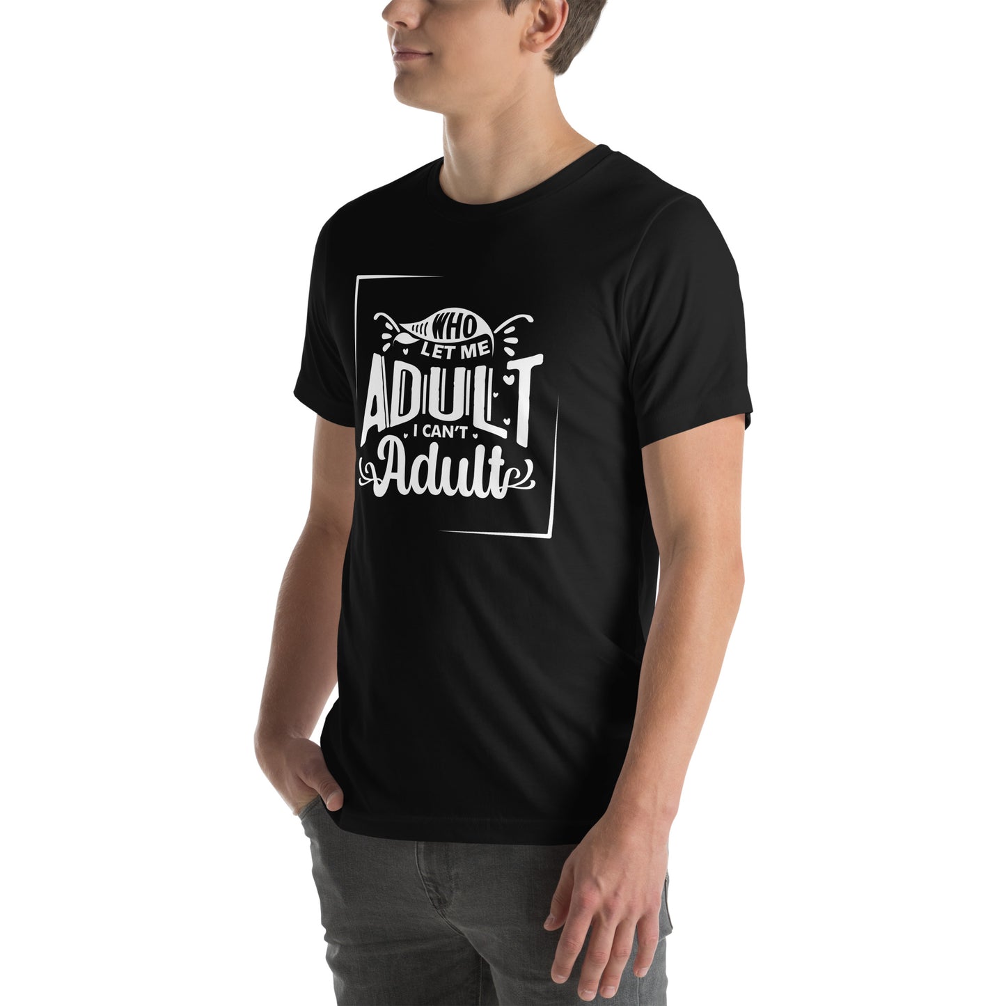Who let me Unisex t-shirt