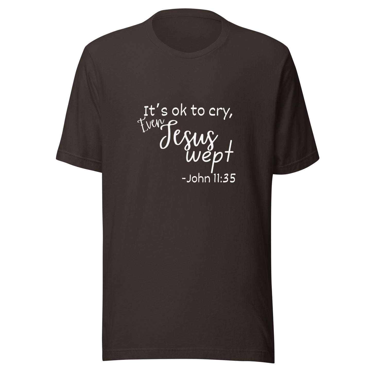 Jesus wept Unisex t-shirt