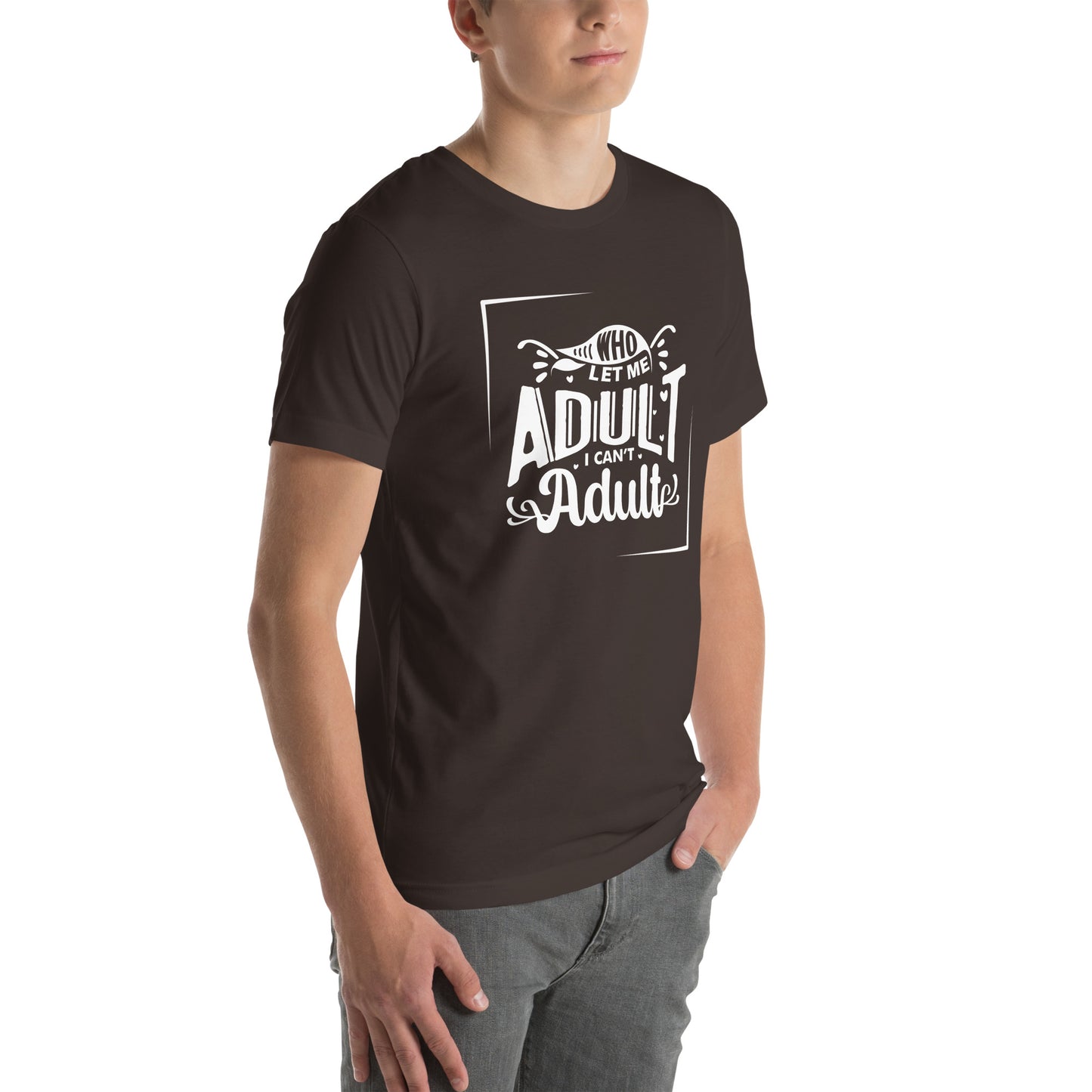 Who let me Unisex t-shirt