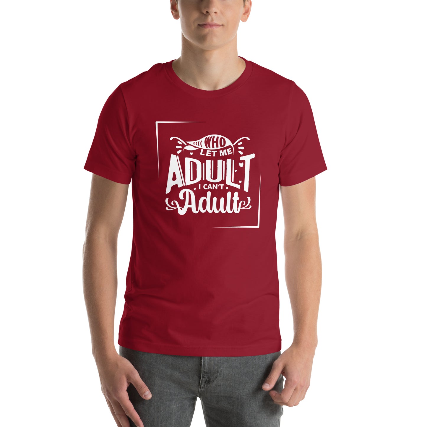 Who let me Unisex t-shirt