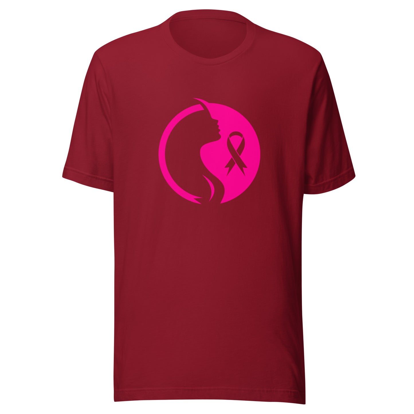 Breast cancer silhouette Unisex t-shirt