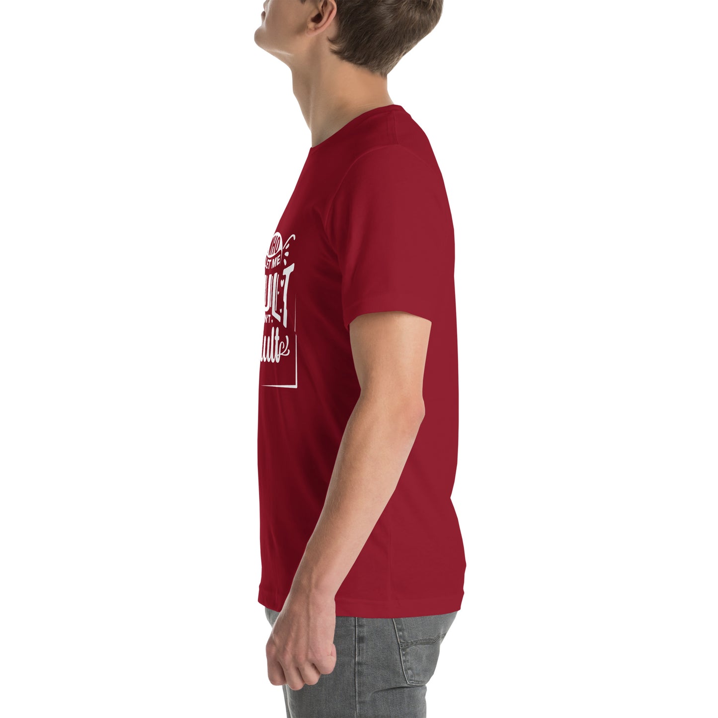 Who let me Unisex t-shirt