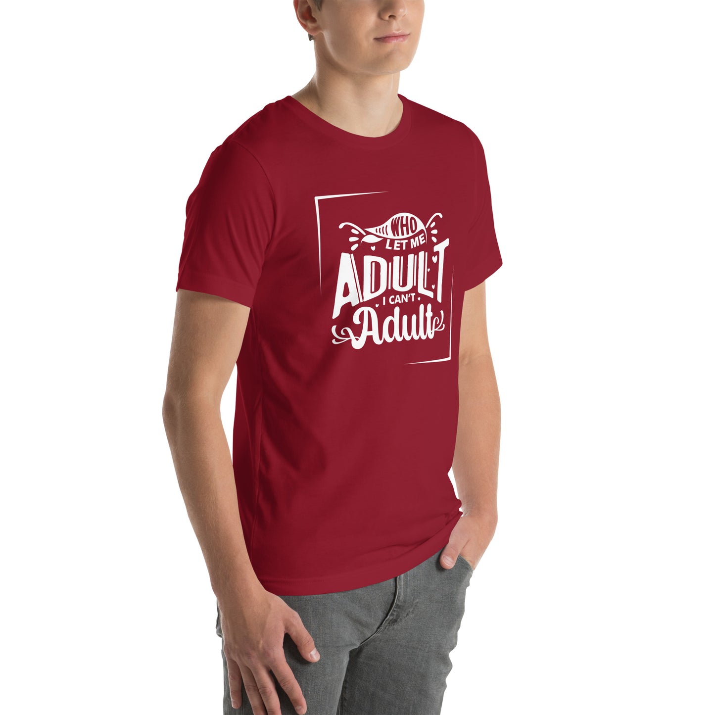 Who let me Unisex t-shirt