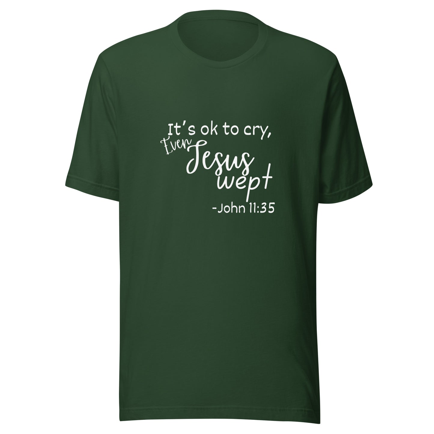 Jesus wept Unisex t-shirt