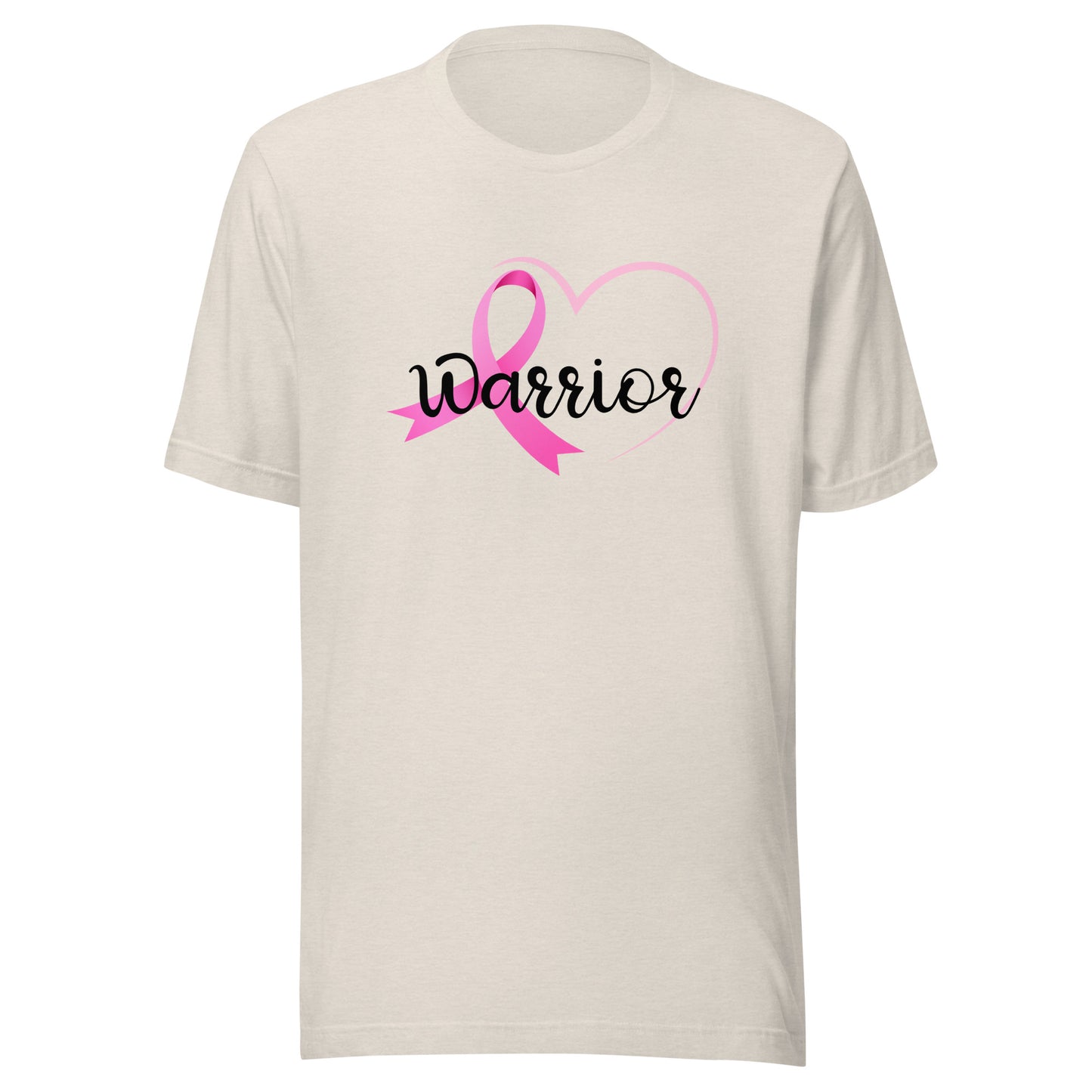 Warrior heart ribbon Unisex t-shirt