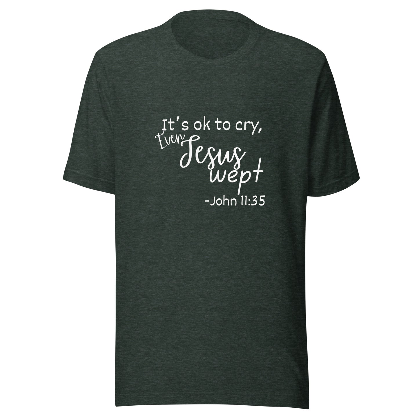 Jesus wept Unisex t-shirt