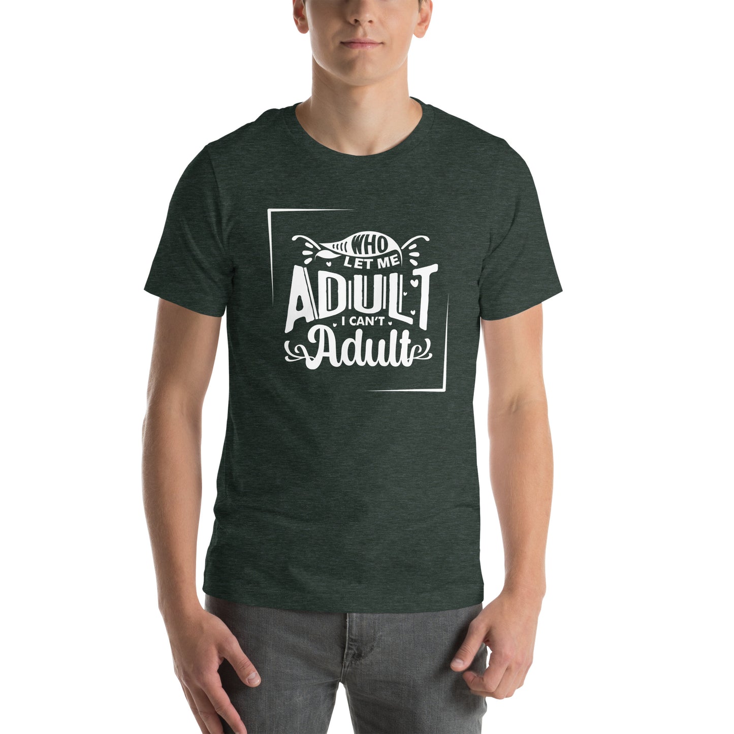 Who let me Unisex t-shirt