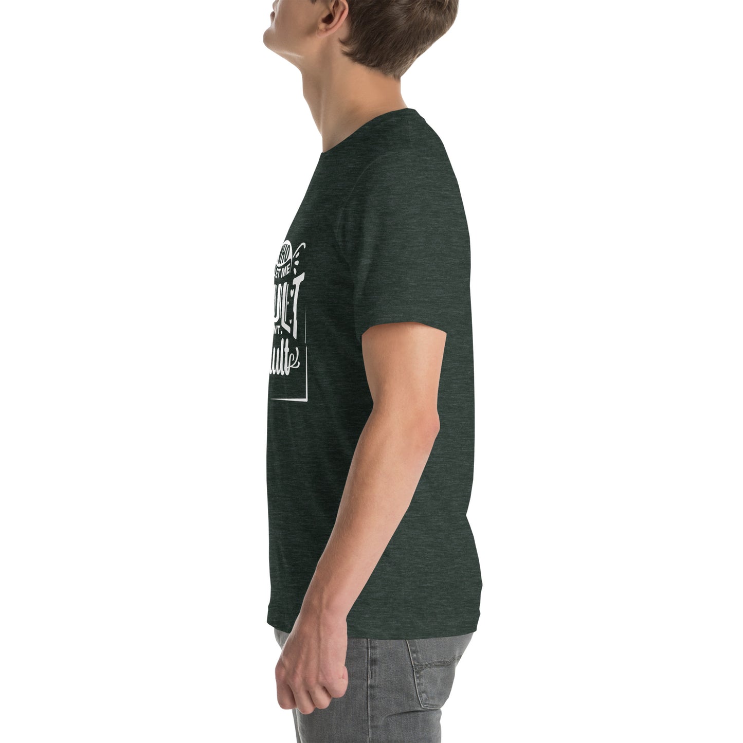 Who let me Unisex t-shirt