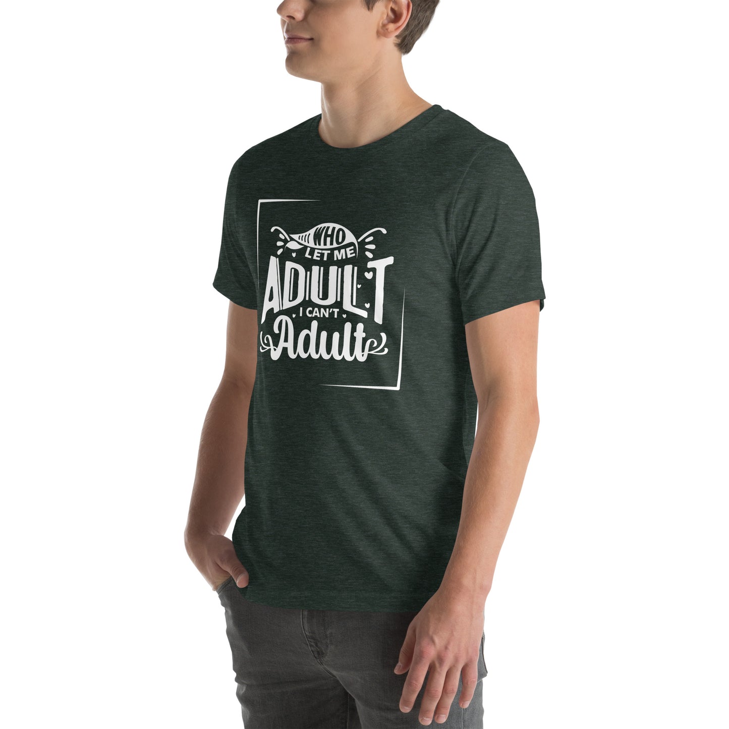 Who let me Unisex t-shirt