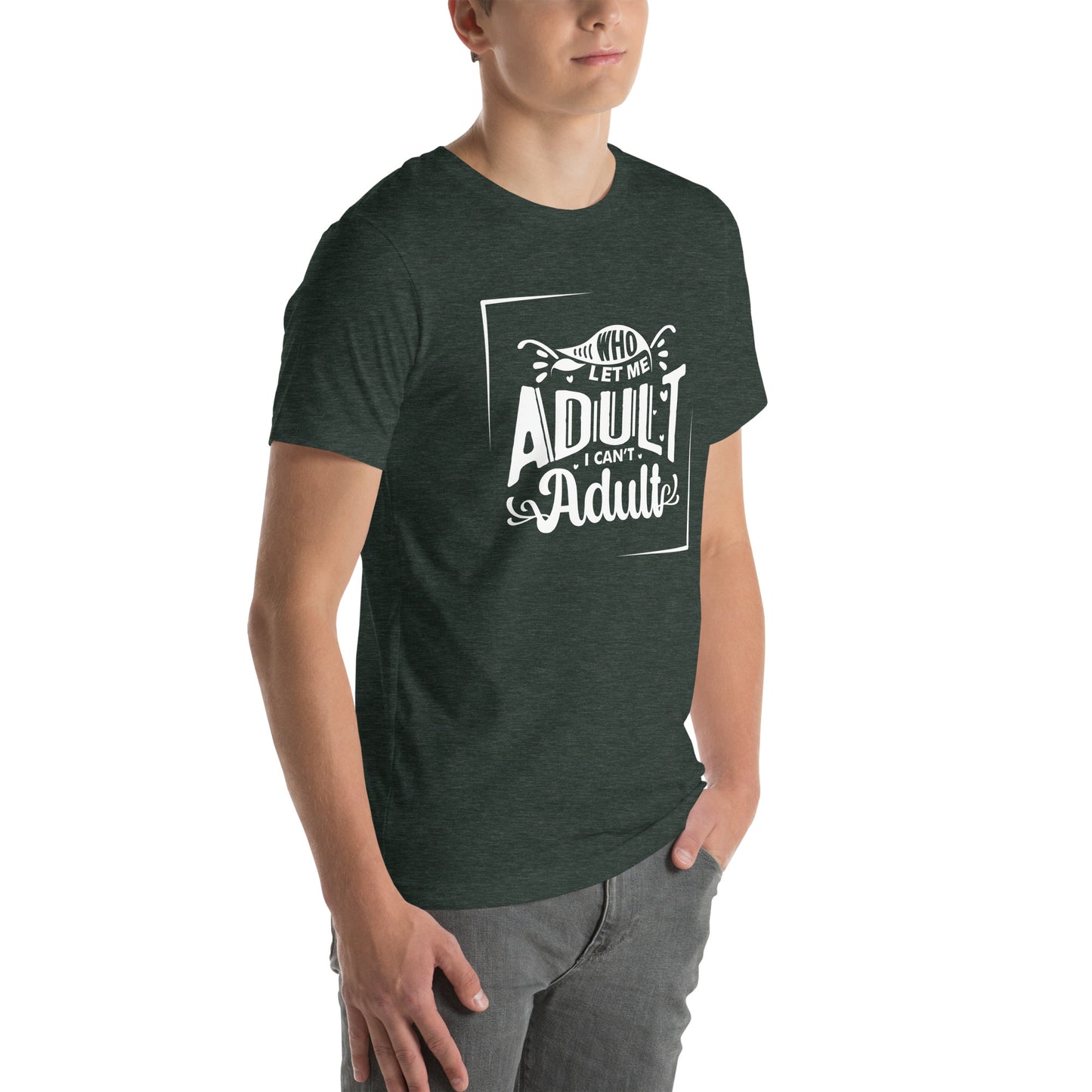 Who let me Unisex t-shirt