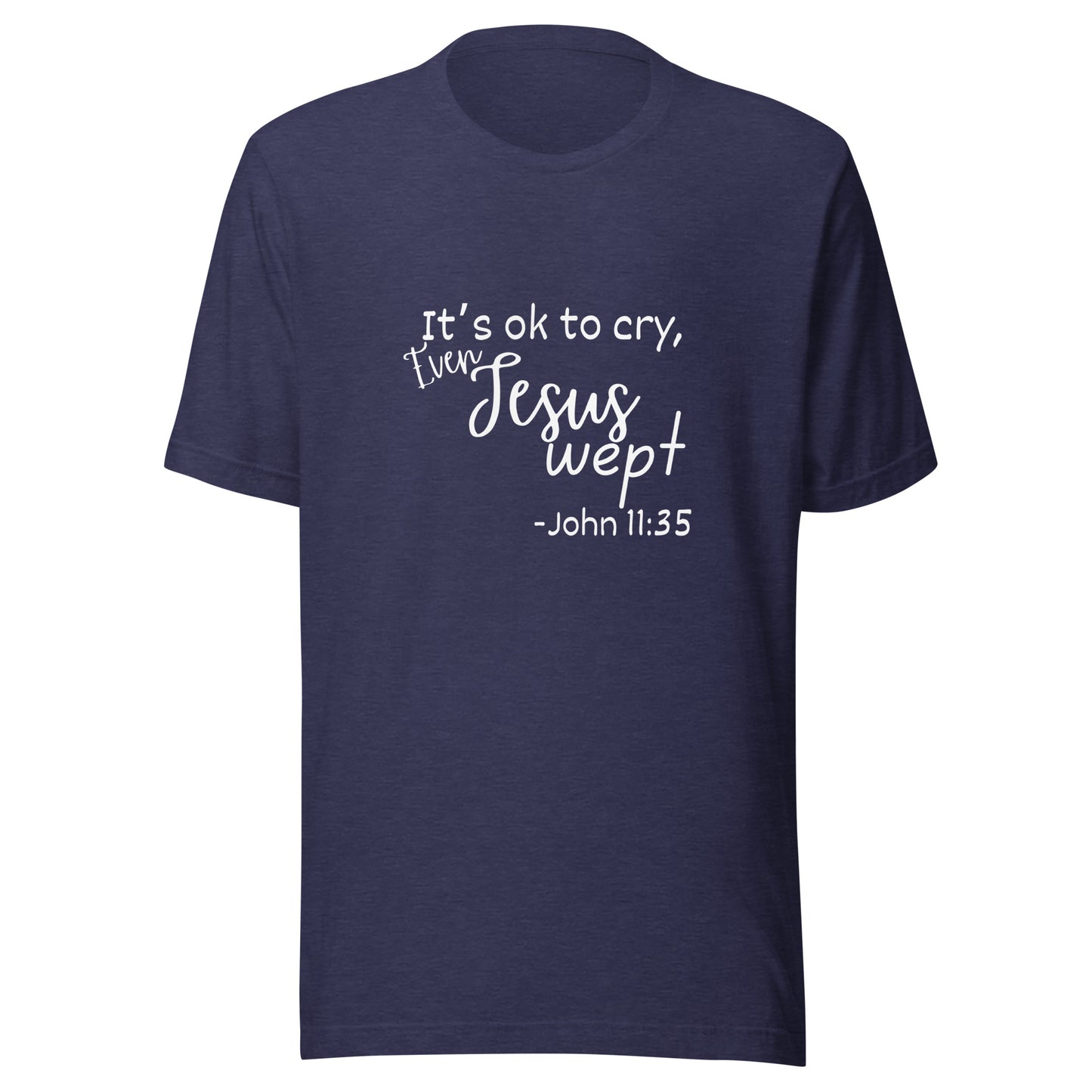 Jesus wept Unisex t-shirt