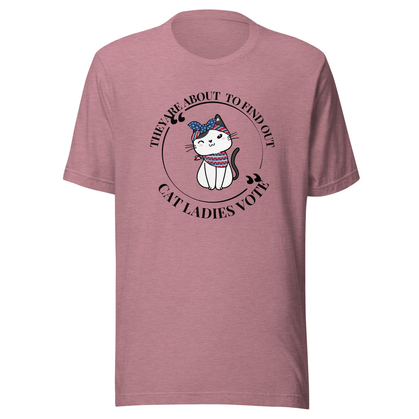 Cat ladies vote Unisex t-shirt