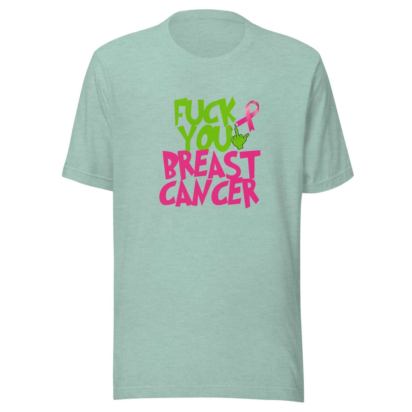 Grinch fu breast cancer Unisex t-shirt