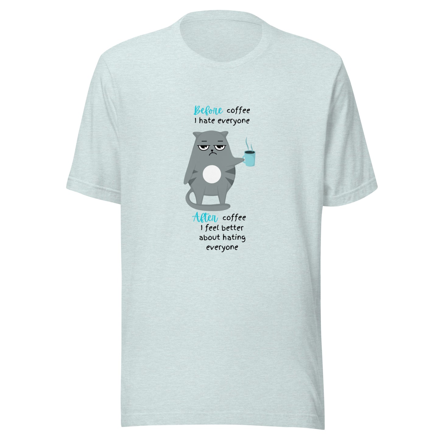 Before coffee Unisex t-shirt
