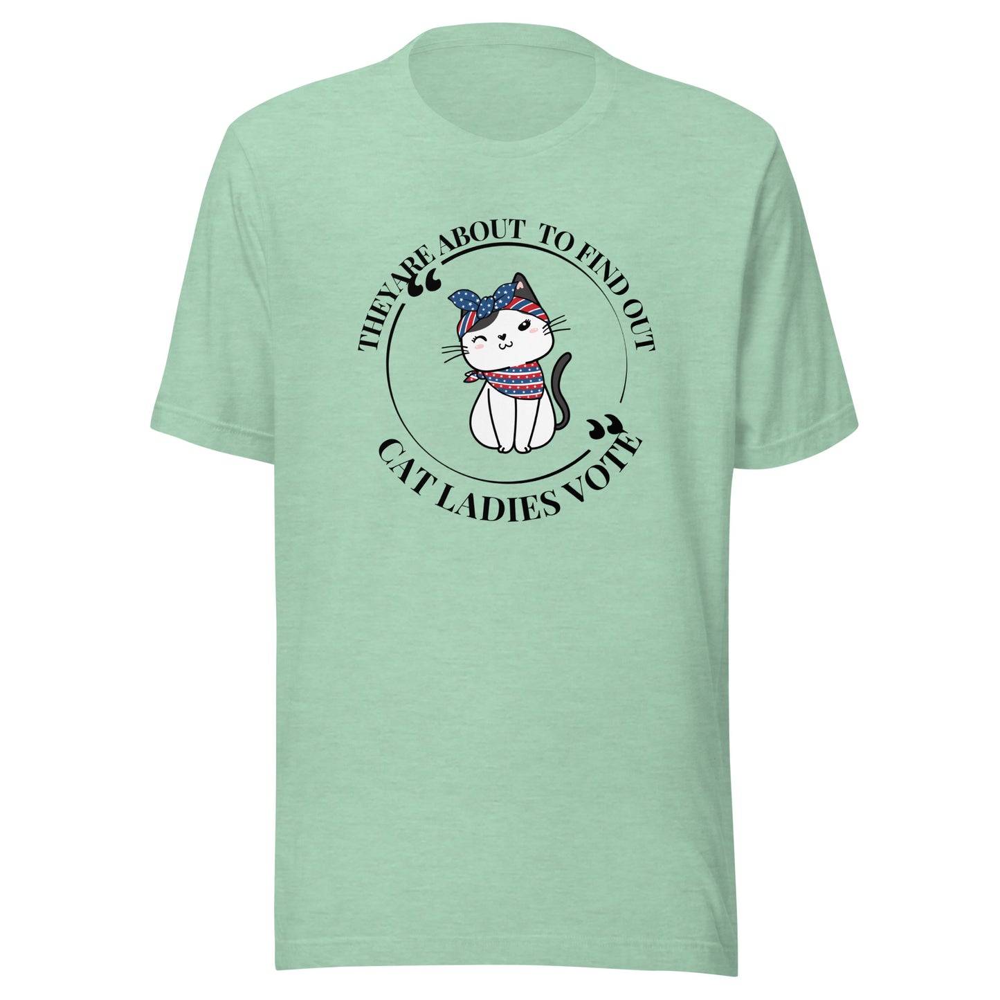 Cat ladies vote Unisex t-shirt