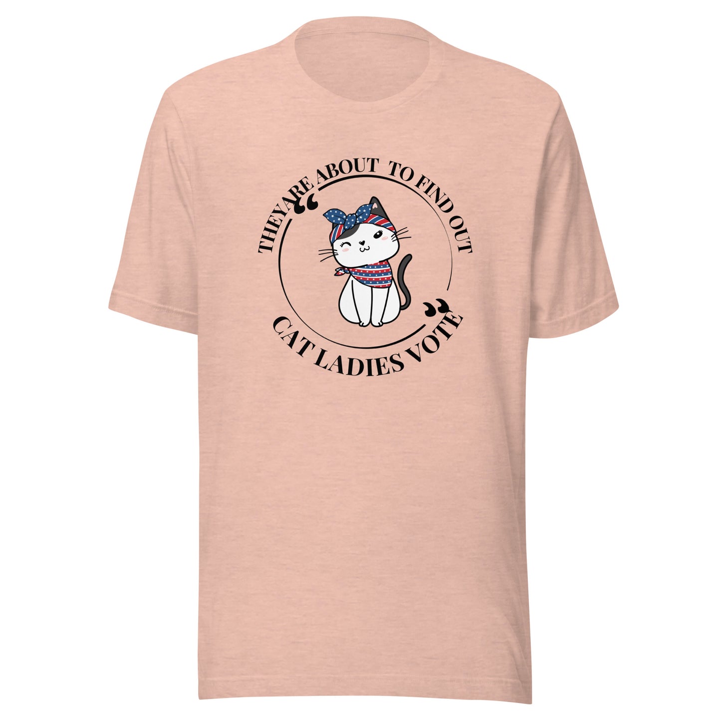 Cat ladies vote Unisex t-shirt