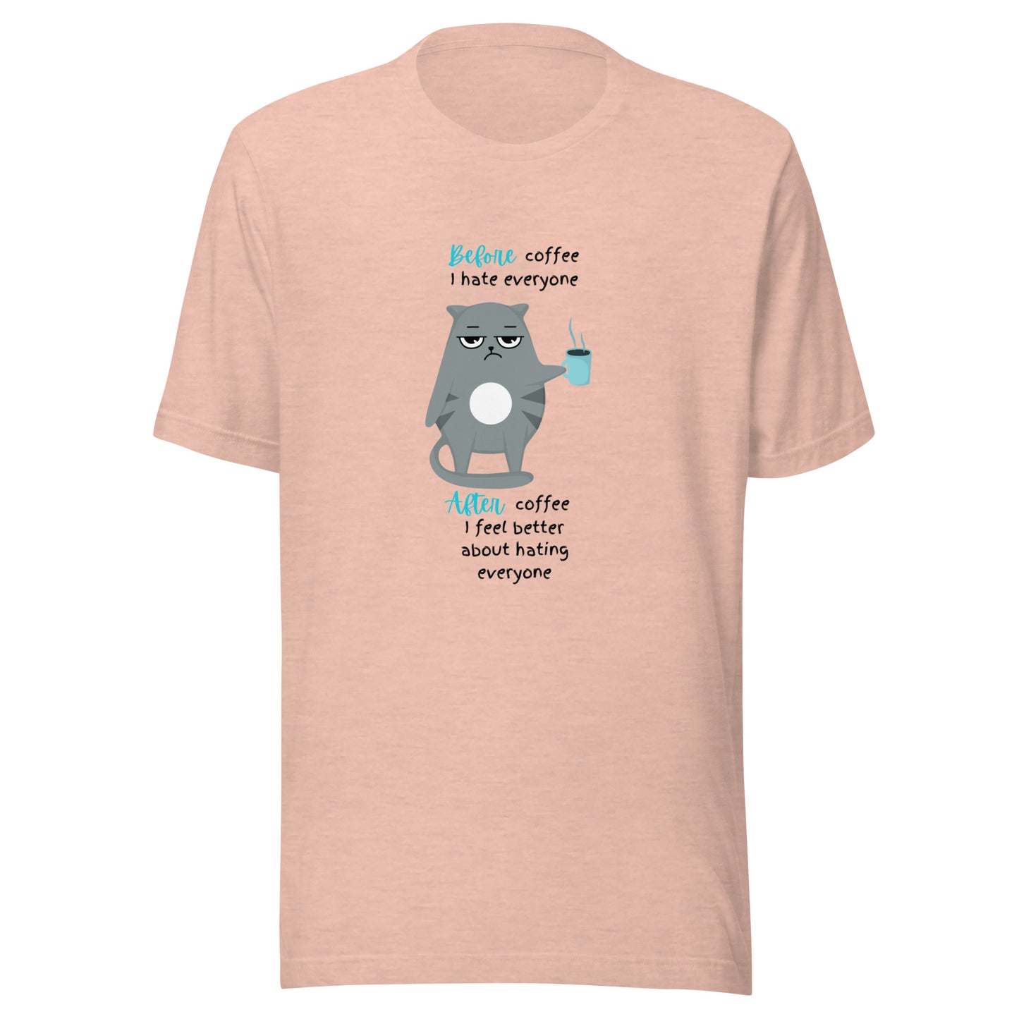 Before coffee Unisex t-shirt