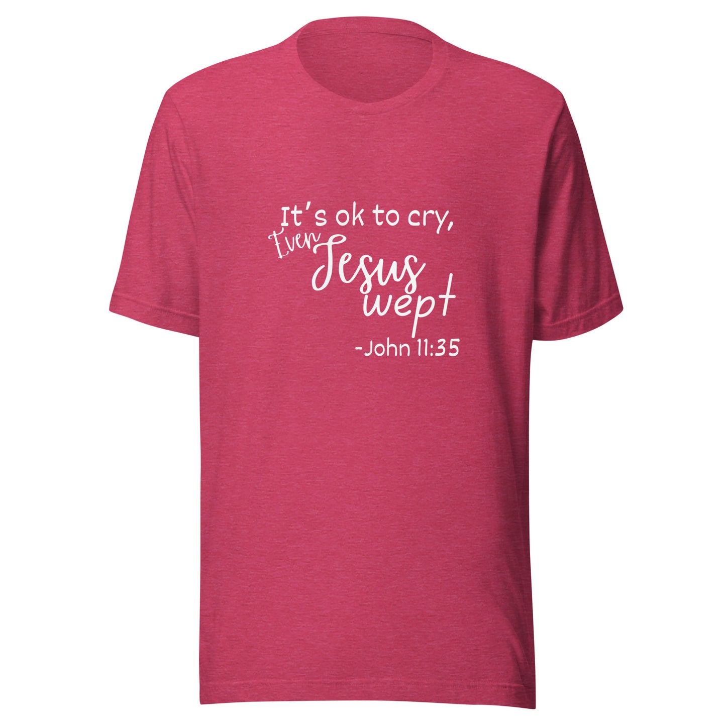 Jesus wept Unisex t-shirt