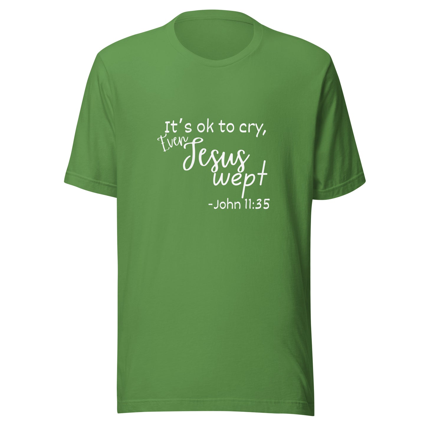 Jesus wept Unisex t-shirt