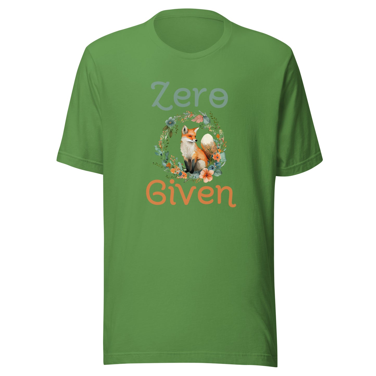 Zero fox given Unisex t-shirt