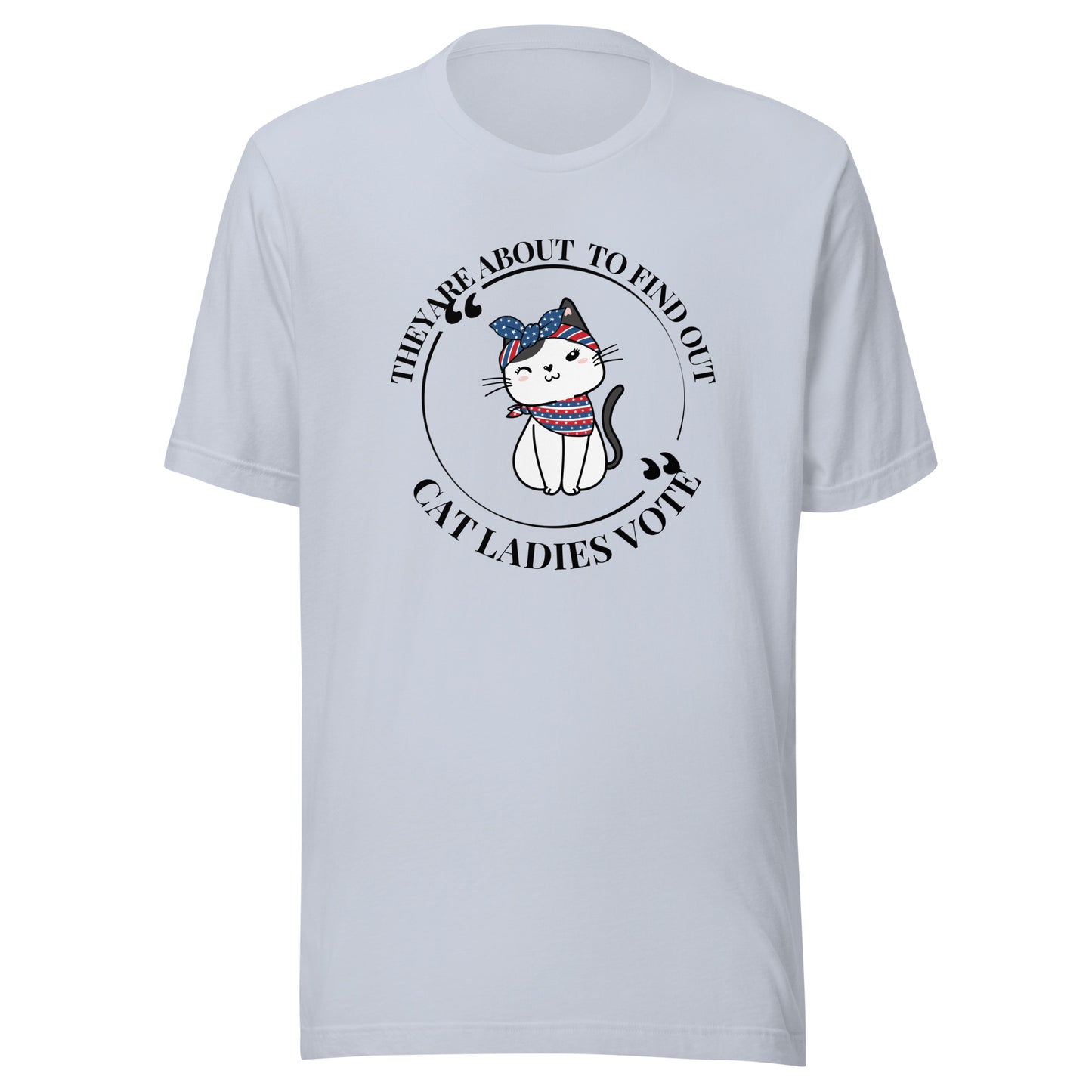 Cat ladies vote Unisex t-shirt