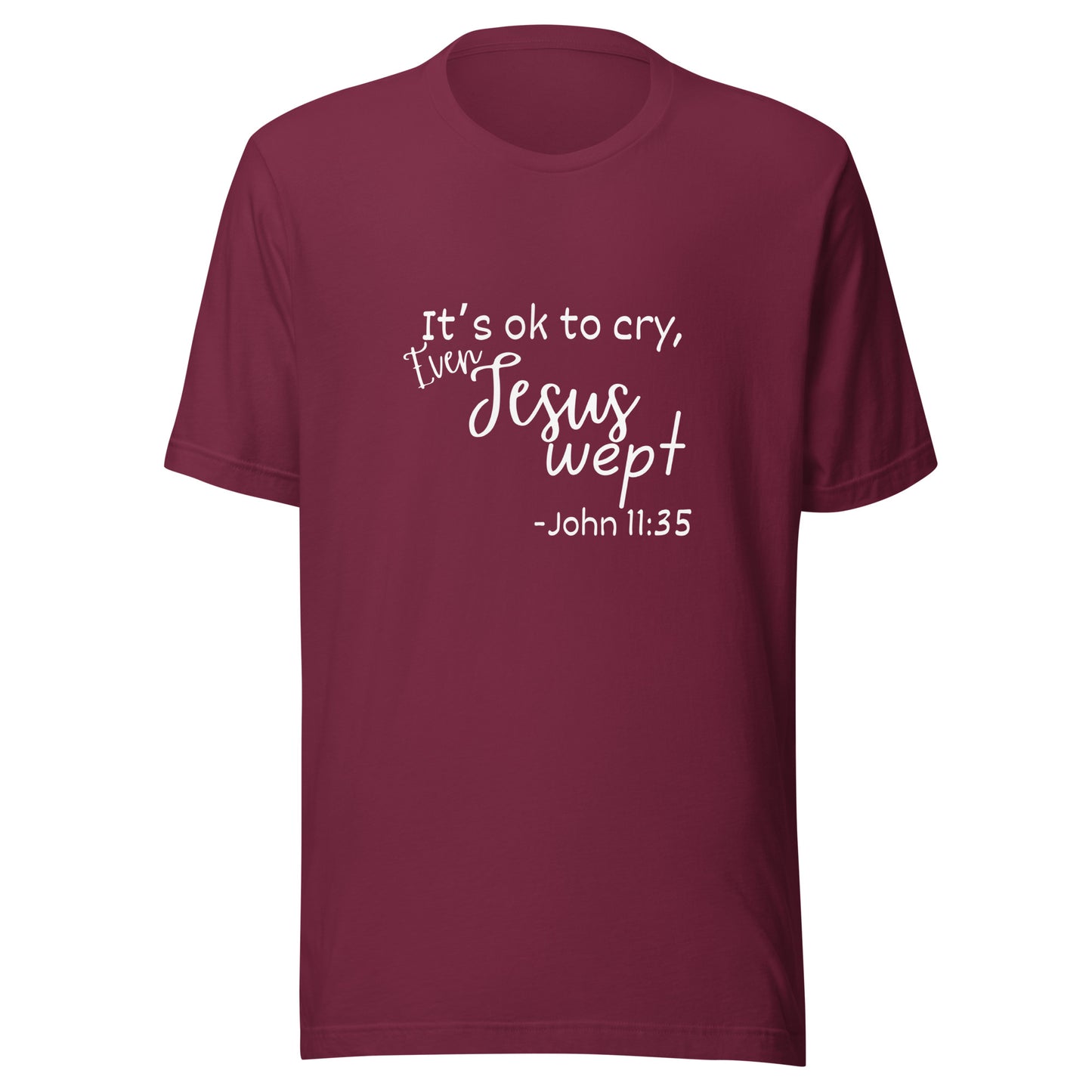 Jesus wept Unisex t-shirt