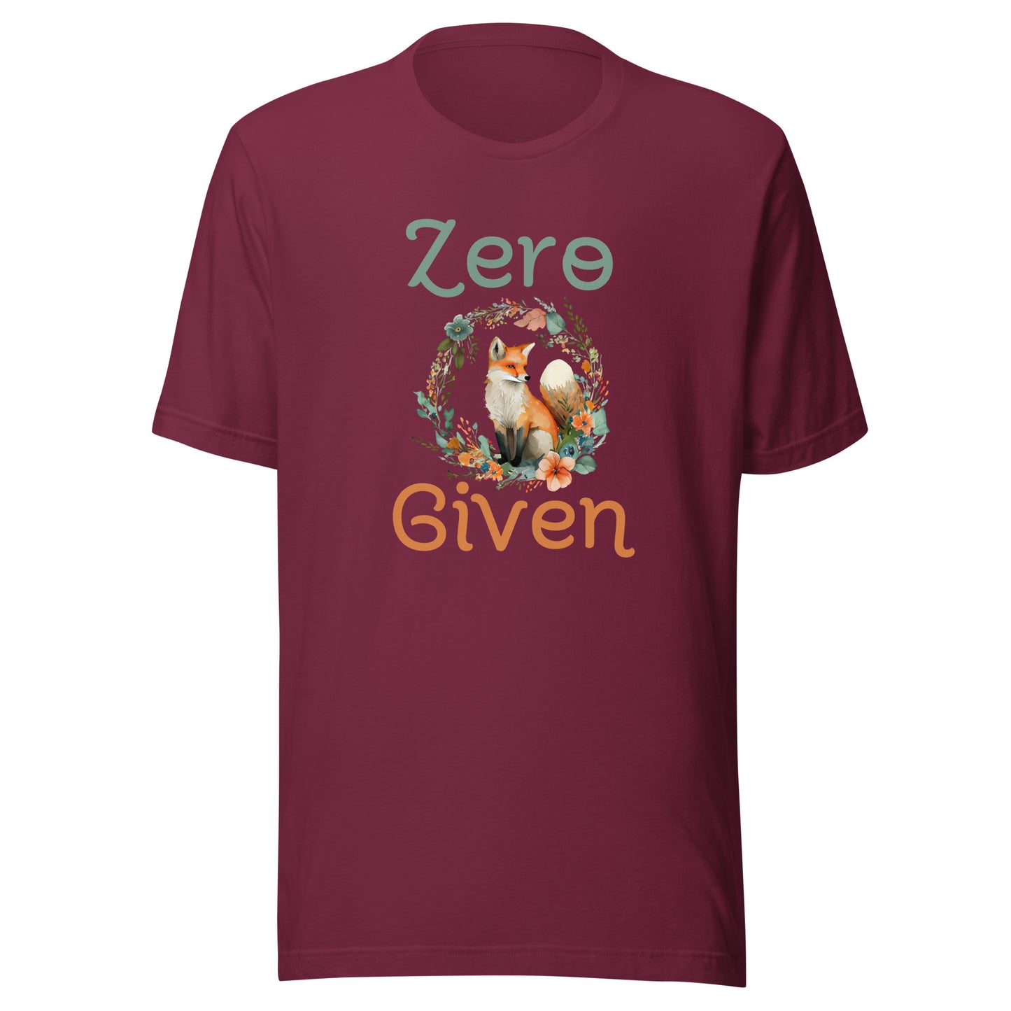 Zero fox given Unisex t-shirt