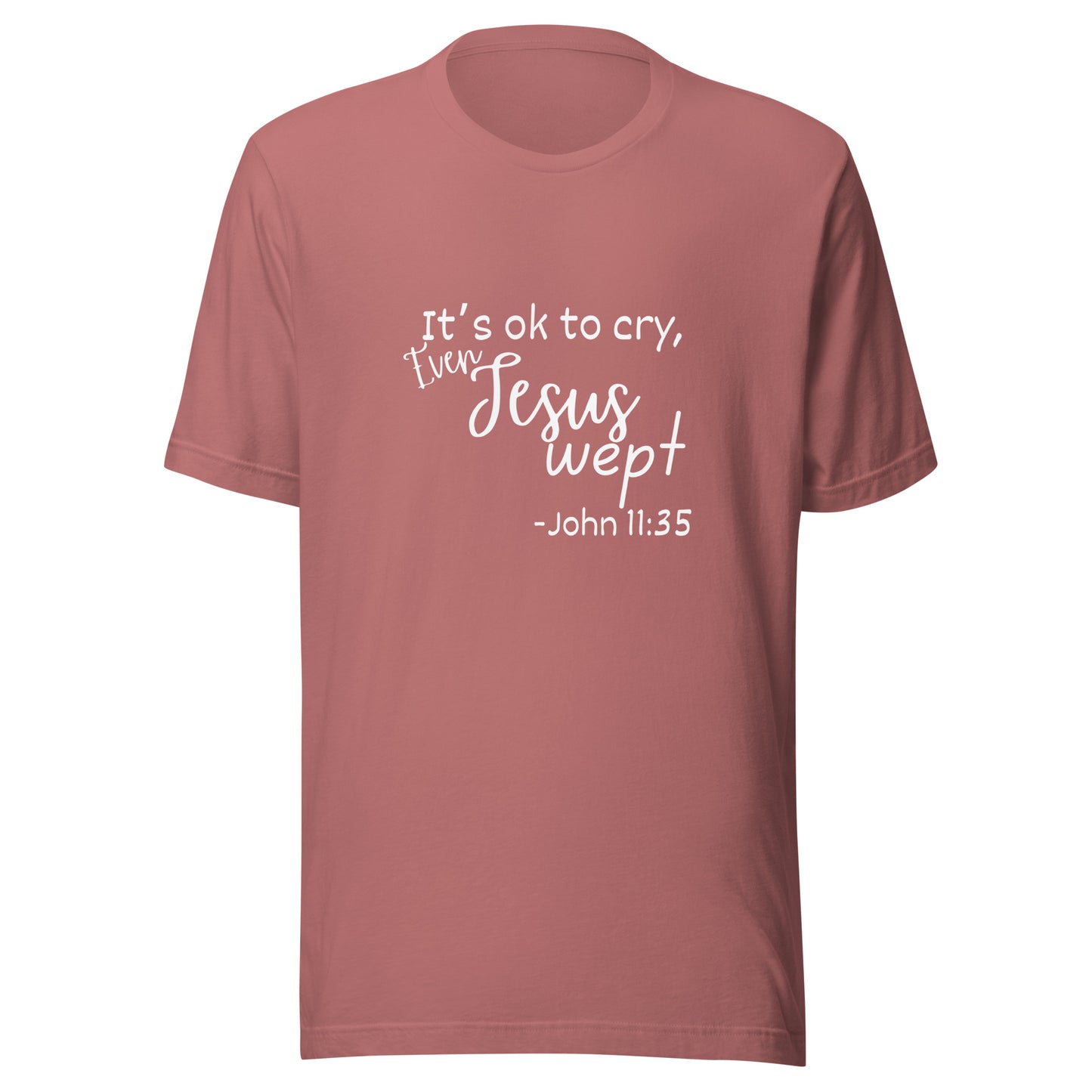 Jesus wept Unisex t-shirt