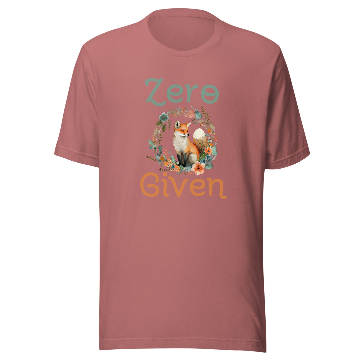 Zero fox given Unisex t-shirt