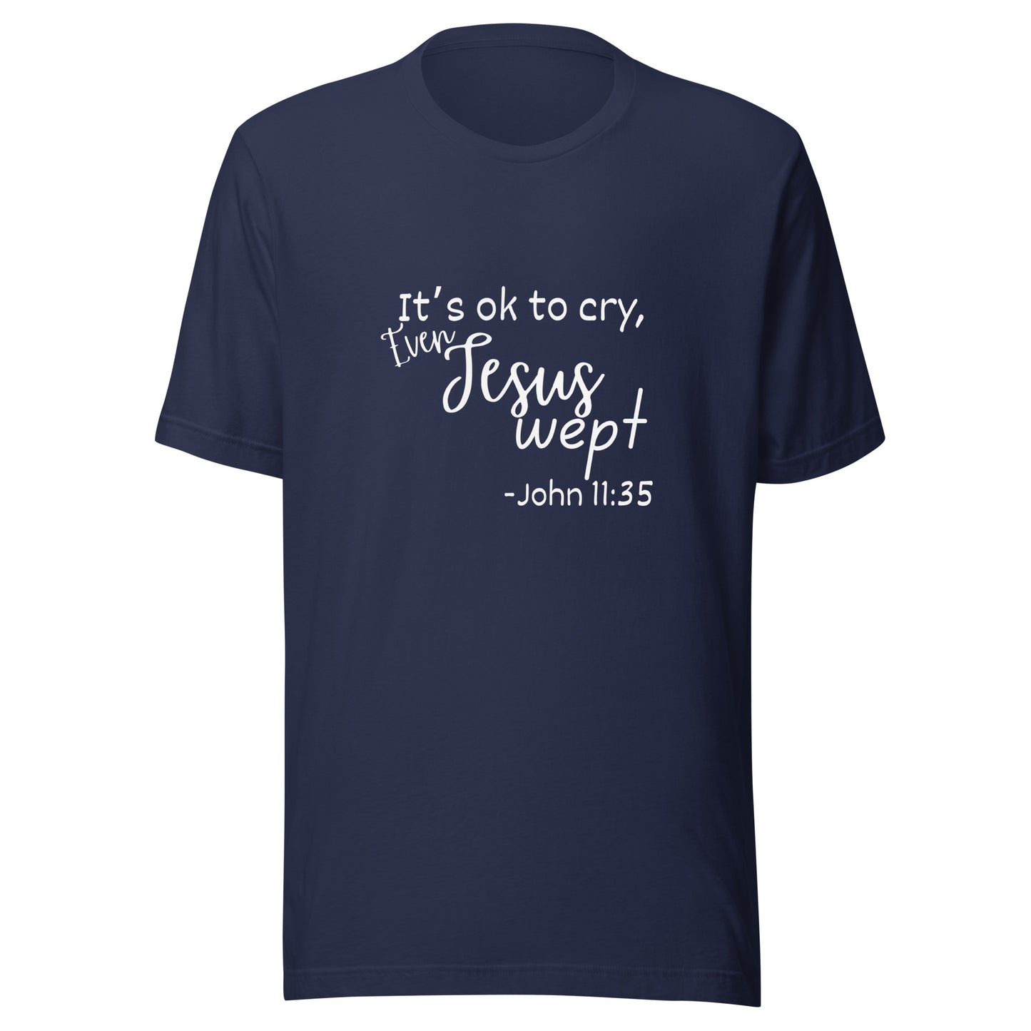 Jesus wept Unisex t-shirt