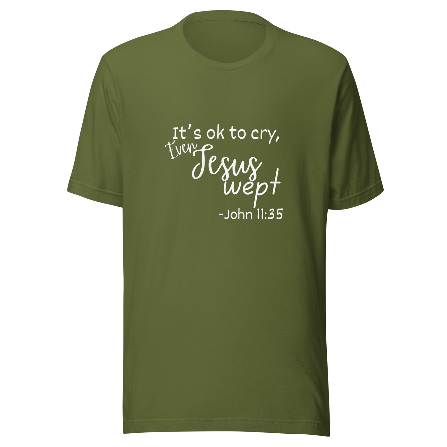 Jesus wept Unisex t-shirt
