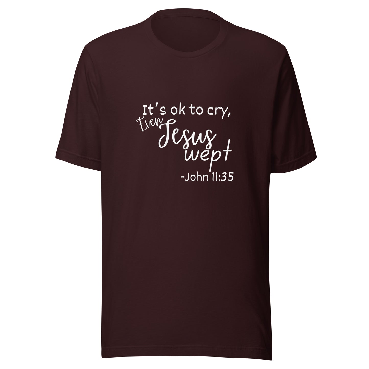 Jesus wept Unisex t-shirt