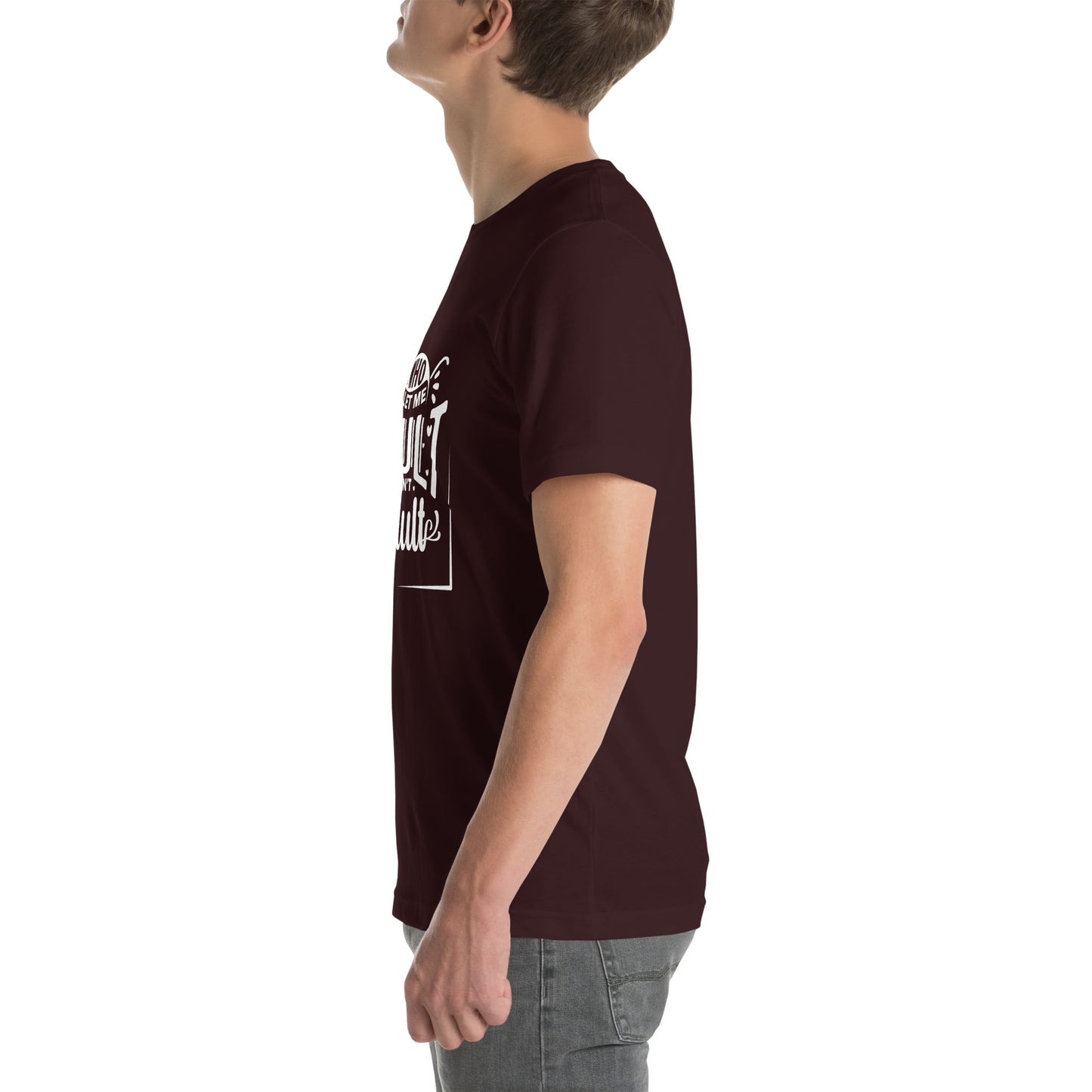 Who let me Unisex t-shirt