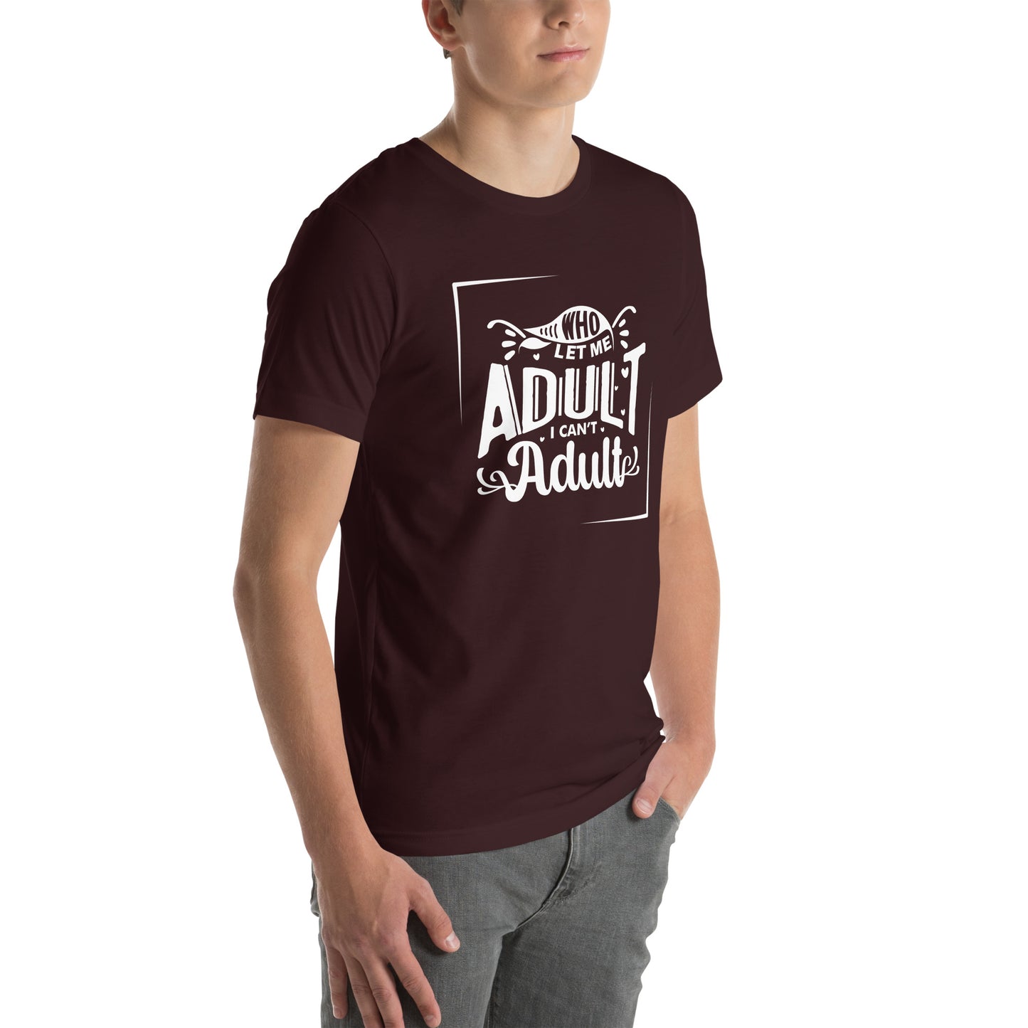 Who let me Unisex t-shirt