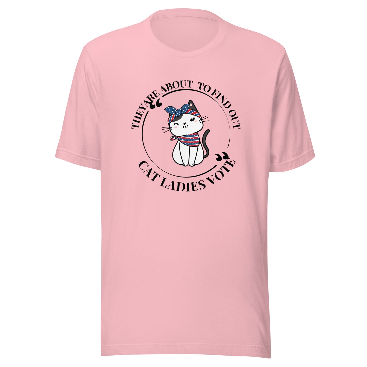 Cat ladies vote Unisex t-shirt