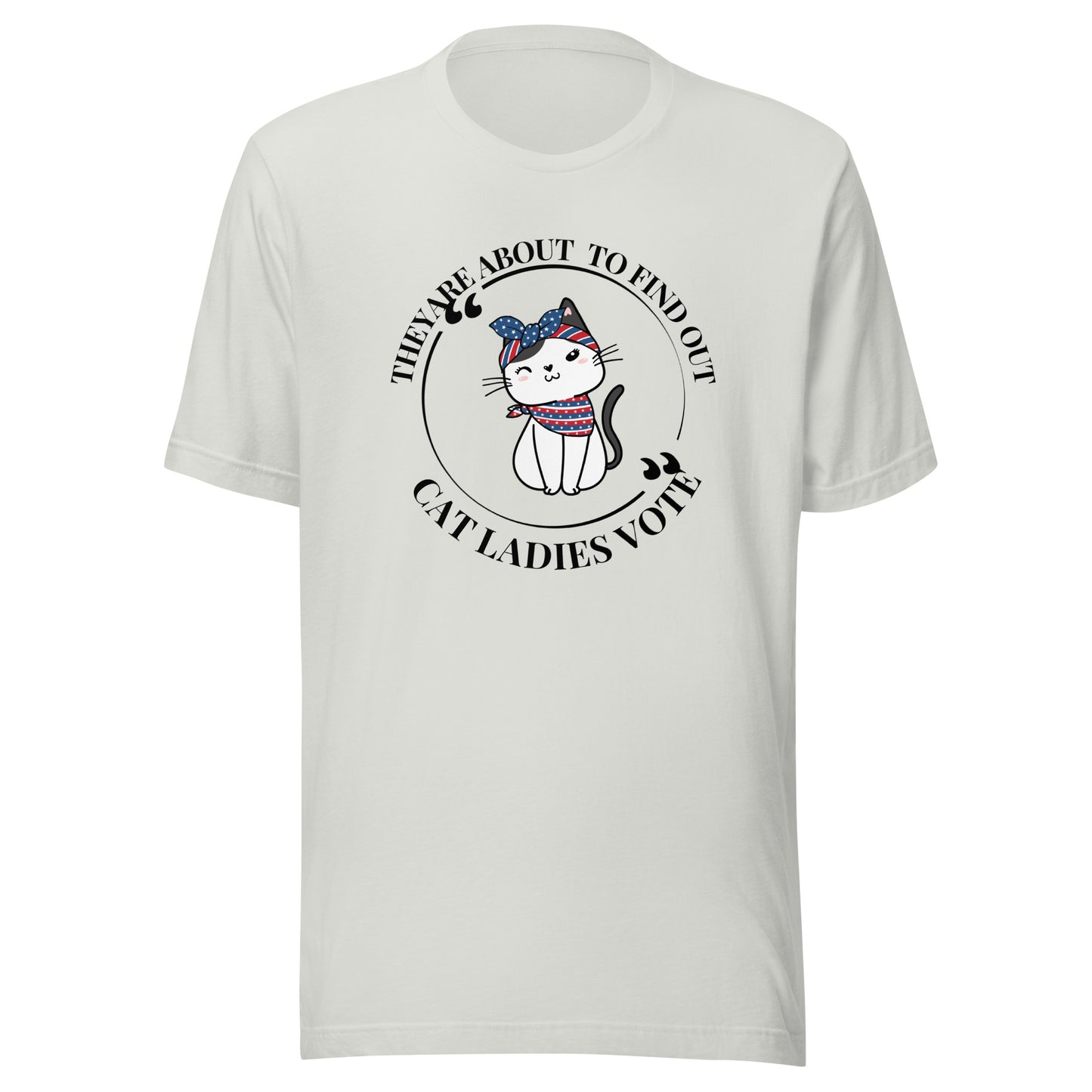 Cat ladies vote Unisex t-shirt