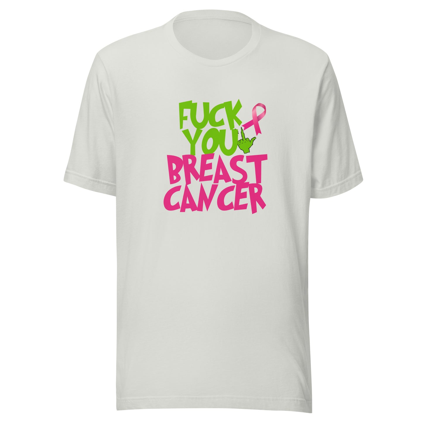 Grinch fu breast cancer Unisex t-shirt