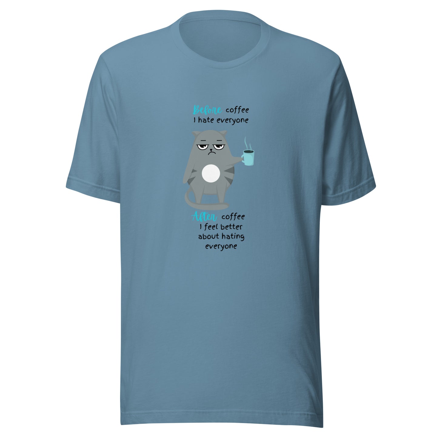 Before coffee Unisex t-shirt