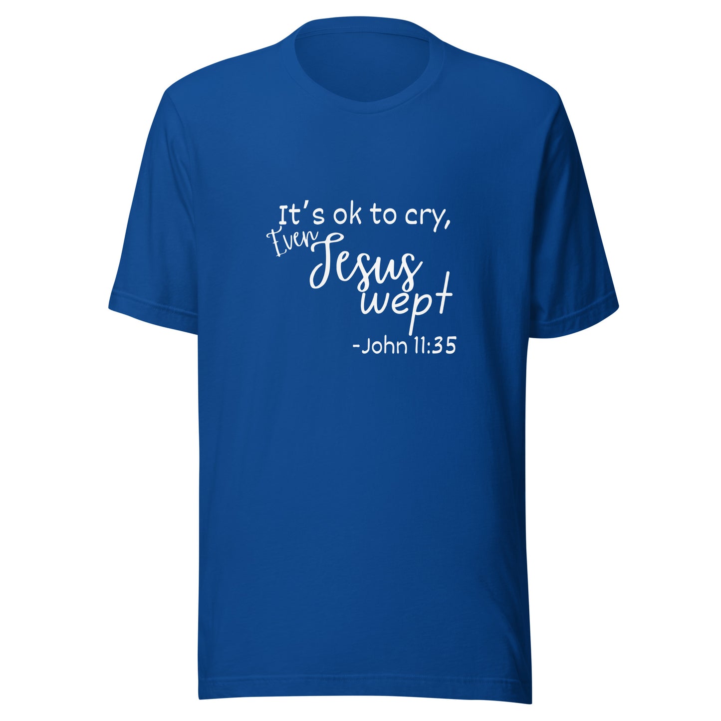 Jesus wept Unisex t-shirt