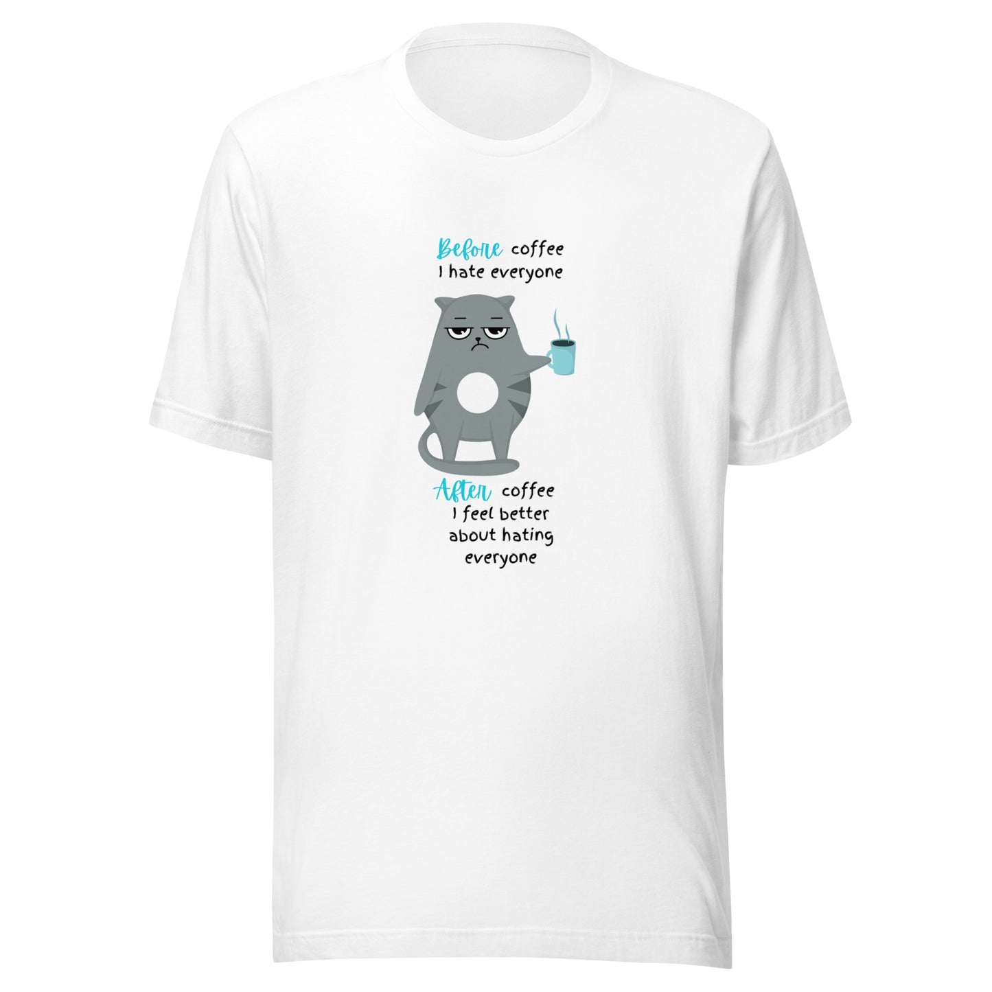 Before coffee Unisex t-shirt