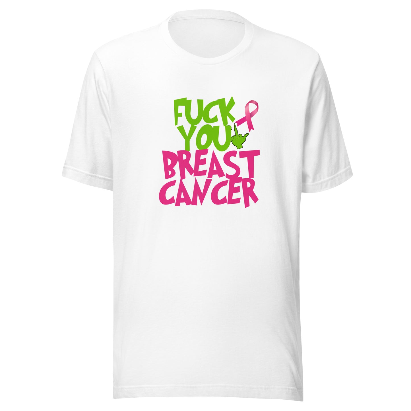 Grinch fu breast cancer Unisex t-shirt