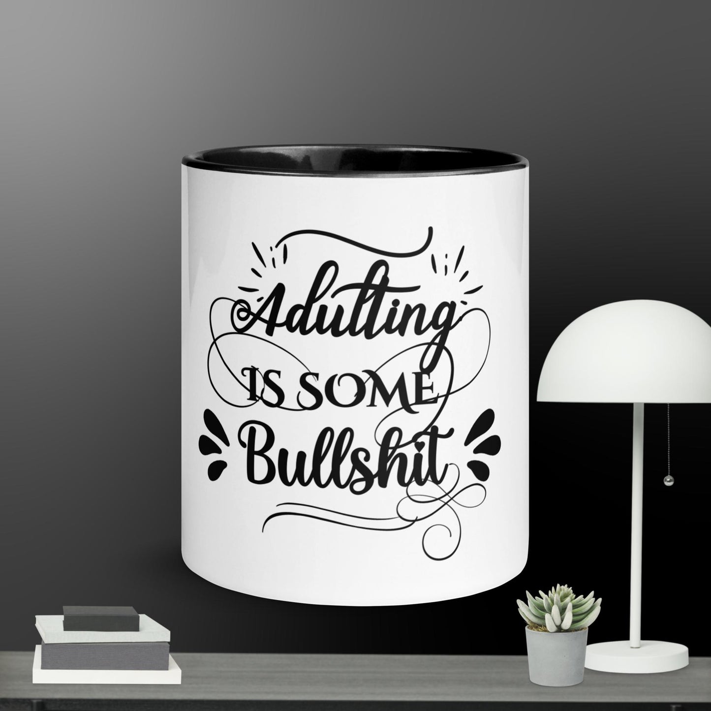 Adulting Mug with Color Inside