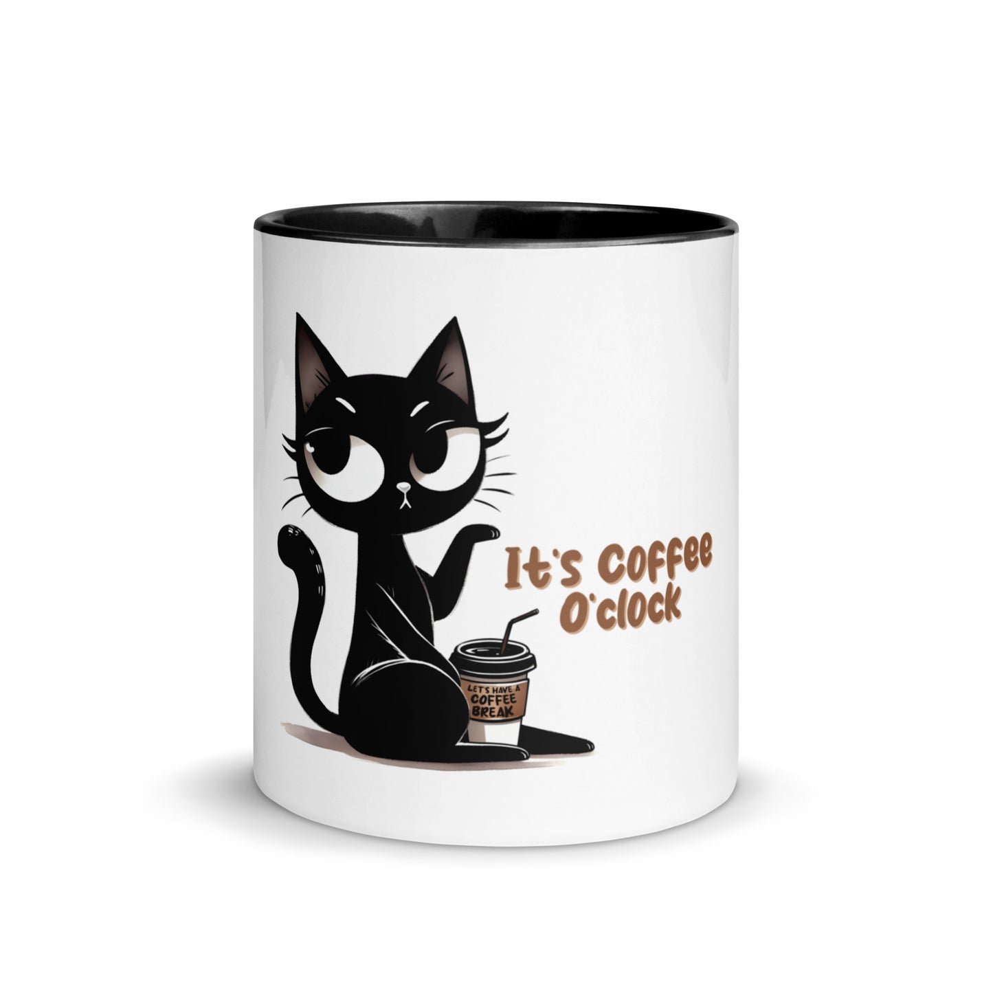 It’s coffee o’clock Mug with Color Inside
