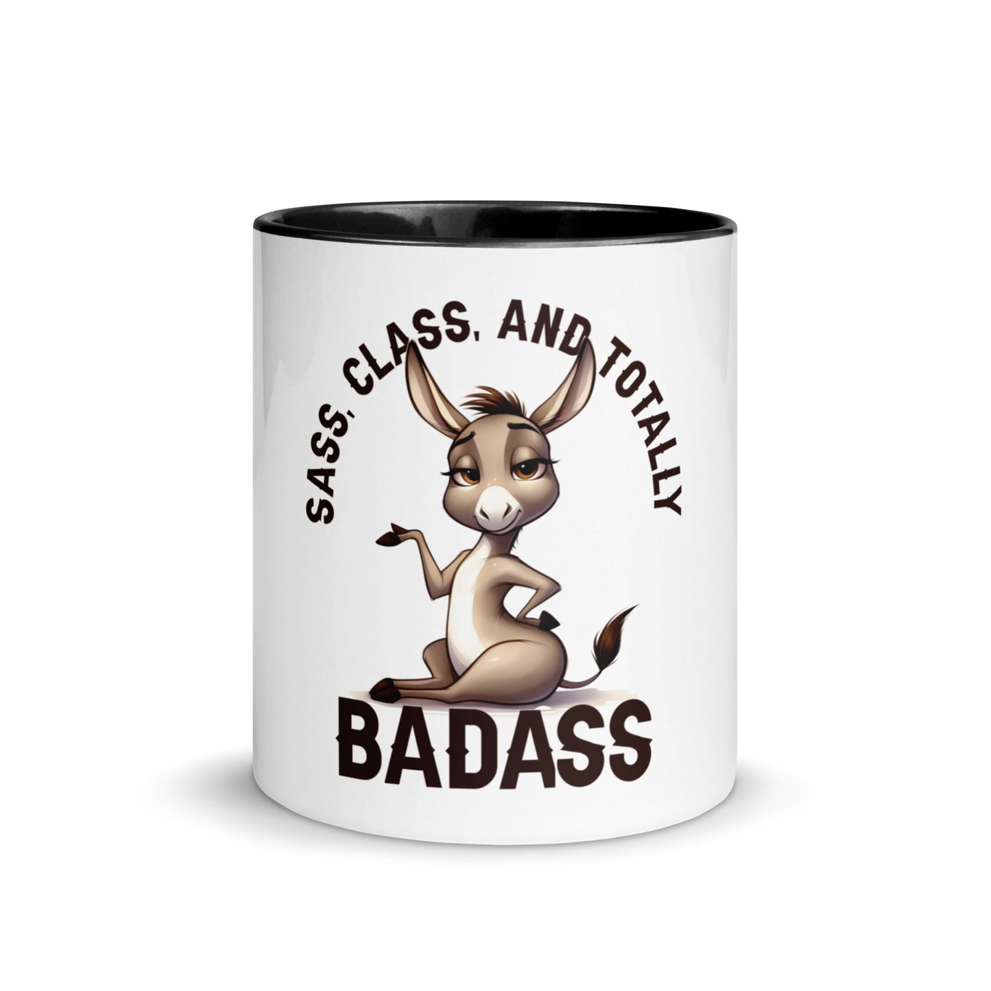 Sass class and total badass Mug with Color Inside