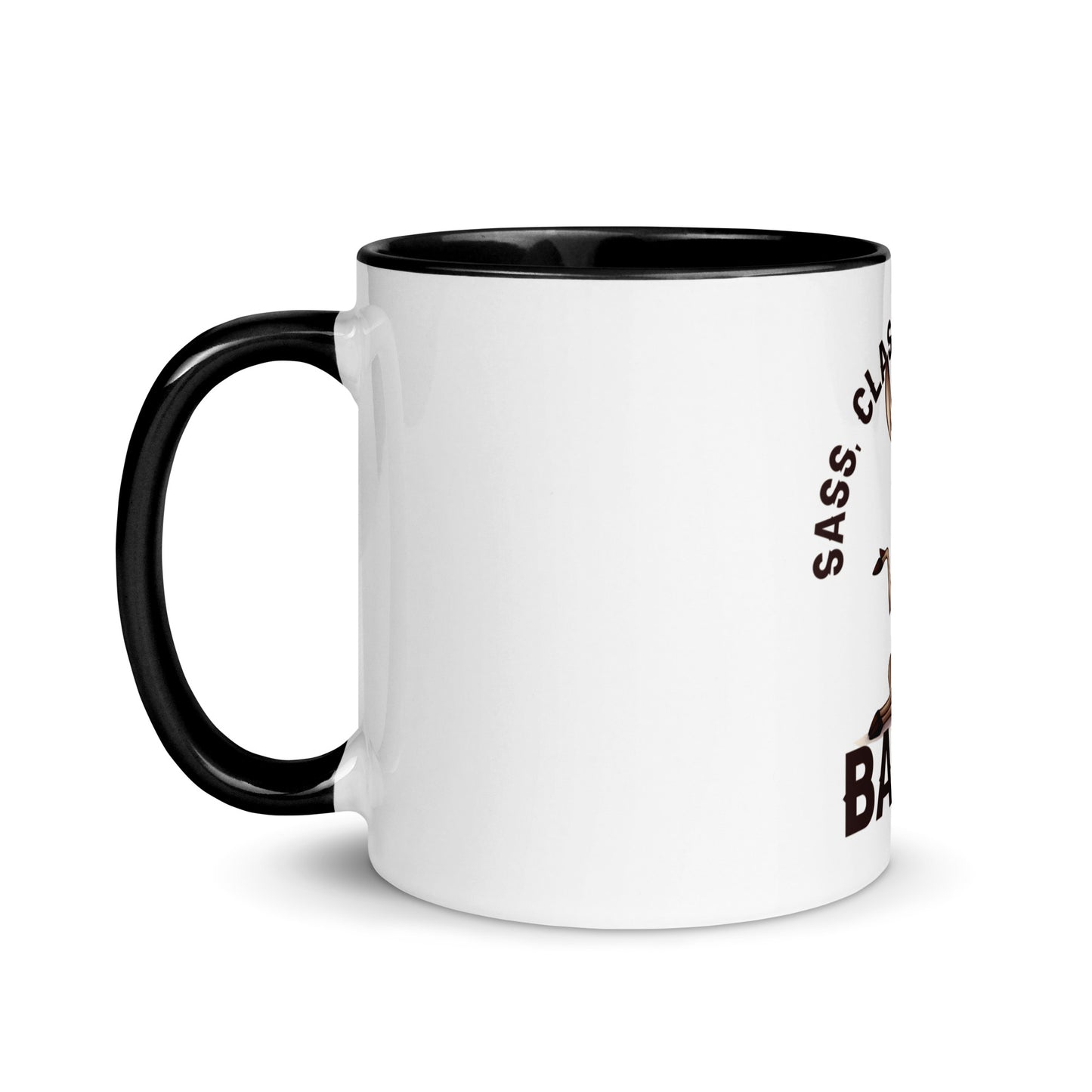 Sass class and total badass Mug with Color Inside